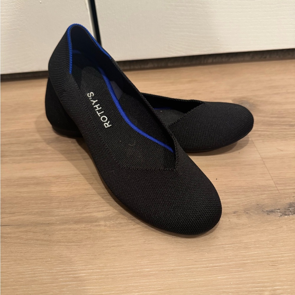 Rothy's Black and Blue Women's Loafers